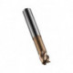 Fraise S521 Werksnorm R.0.3mm Gesamt-L.60mm HM TiSiN 45 degrés Z.4 DORMER