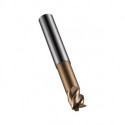 Fraise S521 Werksnorm R.0.5mm Gesamt-L.60mm HM TiSiN 45 degrés Z.4 DORMER
