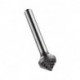 Fraise sur tige D.12.7mm Kopf-L.6.3mm HM Brut DORMER
