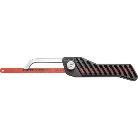 Scie à métaux PUK G25 100 longueur totale 313 mm longueur de lame 300 mm support de guidage galvanisé PUK