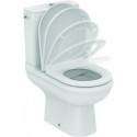 Pack combiné WC au sol EXACTO sans bord de chasse, avec softcosing, 365 x 620 blanc IDEAL STANDARD