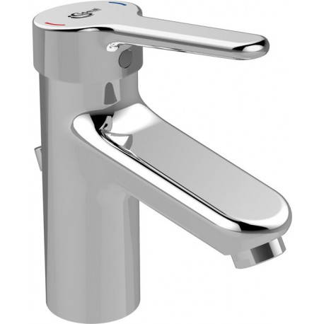 Mitigeur lavabo CERAPLUS 2 avec bonde en métal chromé IDEAL STANDARD