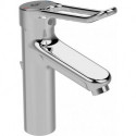 Mitigeur lavabo CERAPLUS 2 Grande avec manette étrier et bonde en métal chromé IDEAL STANDARD