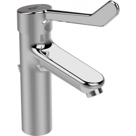 Mitigeur lavabo CERAPLUS 2 Grande avec manette clinique et bonde en métal chromé IDEAL STANDARD
