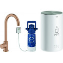 Robinet sur colonne GROHE et Boiler Red Mono 30085 M-Size C-sortie or rose vif geb.