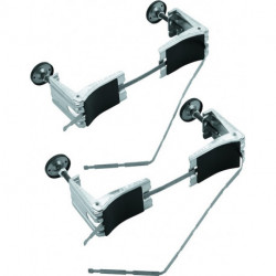 Pieds 49115 pour installation-baignoire chromé