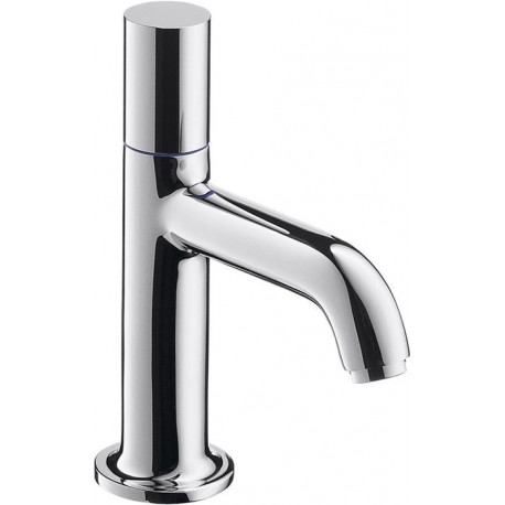 Robinet lave-mains eau froide sans tirette ni vidage chroméé