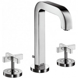 Mél lavabo 170 3 trou s Poignées Croisillons bec 140 mm av tirette et vidage chromé 