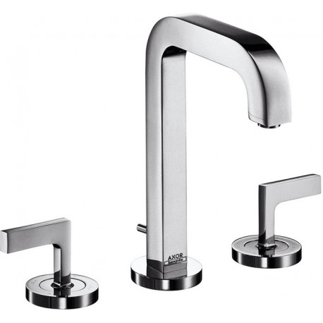 Mél lavabo 170 3 trou s Poignées Manettes bec 140 mmavec tirette et vidage chromé 