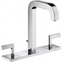 Mél lavabo 170 3 trou s poignées Manettes bec 140 mmavec tirette et vidage chromé 