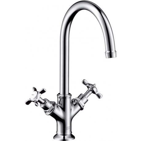 Mélongeur lavabo 210avec tirette et vidage chroméé