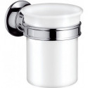 Porte-verre nickel brossé