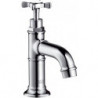 Robinet lave-mains eau froide sans tirette ni vidage nickel brossé