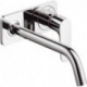 mitigeur lavabo encastréavec plaque, bec 227 mm, bonde à écoulement libre chromé 