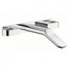 Set finition mél lavabo 3 trou s mural bec 228 mm, bonde écoulement libre, chroméé