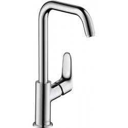 Mitigeur de lavabo 240 bec haut, avec tirette et vidage chromé -FOCUS 240 m set de vidage 1 1 / 4Z chrome