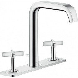 Mélongeur lavabo 170 3 trou savec plaqueavec tirette et vidage chroméé