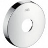 Rosace ronde 33 mm pour robinetterie encastrée 1 trounickel brossé