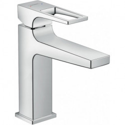 Mitigeur de lavabo 110 poignée étrier, avec tirette et vidage chromé