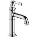 mitigeur lavabo 100 bonde à écoulement libre nickel brossé