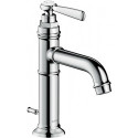 mitigeur lavabo 100avec tirette et vidage nickel brossé