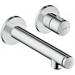 mitigeur lavabo Select encastré mural, bec 165mm, bonde à écoulement libre chromé 