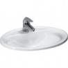 Vasque à encastrer LAUFEN PRO L 560 x 440 mm, avec trop-plein et trou pour robinetterie blanc LAUFEN