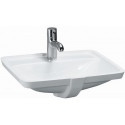 LAUFEN PRO A Lavabo à encastrer 490 x 360 mm avec trop-plein, version 1 trou pour robinet LAUFEN blanc