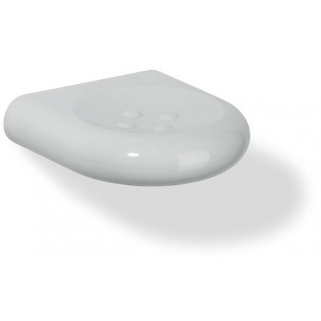 Porte-savon Hewi SERIE 477 avec boutons B 97mm H 25mm T 100mm blanc pur