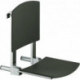 Siège rabattable siège PLAN CARE 360 mm chromé / noir-gris KEUCO