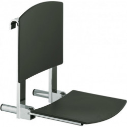 Siège rabattable siège PLAN CARE 360 mm chromé / noir-gris KEUCO