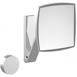 Miroir grossissant iLook_move 200 x 200 mm, bronze brossé lumineux KEUCO