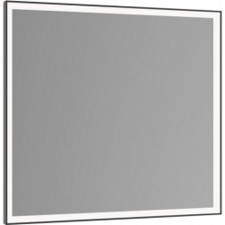 Miroir lumineux Royal Lumos 700x650x60mm noir anodisé avec miroir chauffant KEUCO