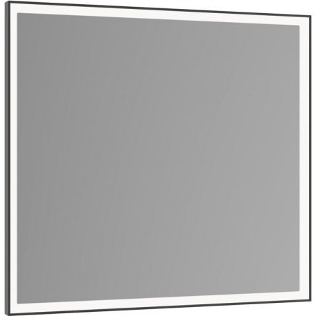 Miroir lumineux Royal Lumos 700x650x60mm noir anodisé avec miroir chauffant KEUCO