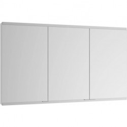 Mobile a specchio Royal Modular 2.0 600x700x120mm anodizzato argento, non illuminato, prolunga a parete, 2 prese KEUCO