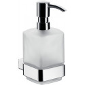 Distributeur de savon 052113301 loft verre noir satiné, pompe plastique EMCO