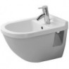 Bidet mural STARCK 3avec trop plein plage de robinettrie 360x540mm 1 trou de robinetterie blanc