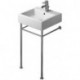 Support métallique VERO réglable en hauteur +50mm pour lavabo 045450 chromé 