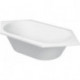 Baignoire hexagonale D-CODE 2 dossiers blanc 1900x900mm