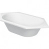 Baignoire hexagonale D-CODE 2 dossiers blanc 1900x900mm