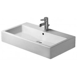 Lavabo Duravit VEROavec trop plein plage de robinettrie 700x470mm geschl 1 trou de robinetterie blanc
