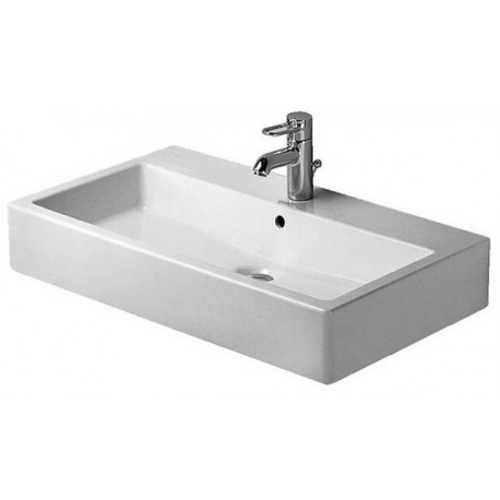 Lavabo Duravit VEROavec trop plein plage de robinettrie 700x470mm geschl 1 trou de robinetterie blanc