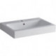 Lavabo ICon avec trou pour robinetterie, avec trop-plein 600 x 485 mm blanc