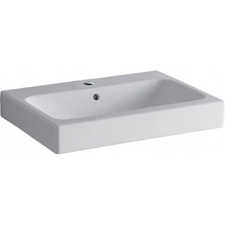 Lavabo ICon avec trou pour robinetterie, avec trop-plein 600 x 485 mm blanc