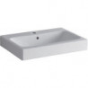Lavabo ICon avec trou pour robinetterie, avec trop-plein 600 x 485 mm blanc