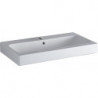 Lavabo ICon avec trou pour robinetterie, avec trop-plein 750 x 485 mm blanc