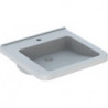 Lavabo Geberit RENOVA COMFORT SQUARE 550x525mm sans trop plein blanc KT