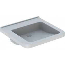 Lavabo Geberit RENOVA COMFORT SQUARE 550x525mm unterfahrbar blanc KT