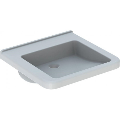 Lavabo Geberit RENOVA COMFORT SQUARE 550x525mm unterfahrbar blanc KT