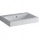 Lavabo Geberit iCon sans trou de robinetterie avec ÜL 600x485mm blanc KT
